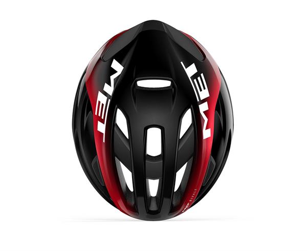 Met Rivale Mips Black Red Metallic Glossy | sort og rød cykelhjelm til landevej med mips