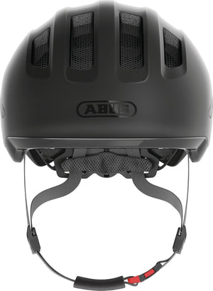 Abus Smiley 3.0 Ace LED Velvet Black. Matsort cykelhjelm til børn og baby med aftagelig lygte bagpå