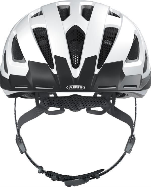 Abus Urban-I 3.0 Cykelhjelm Polar White med LED lys