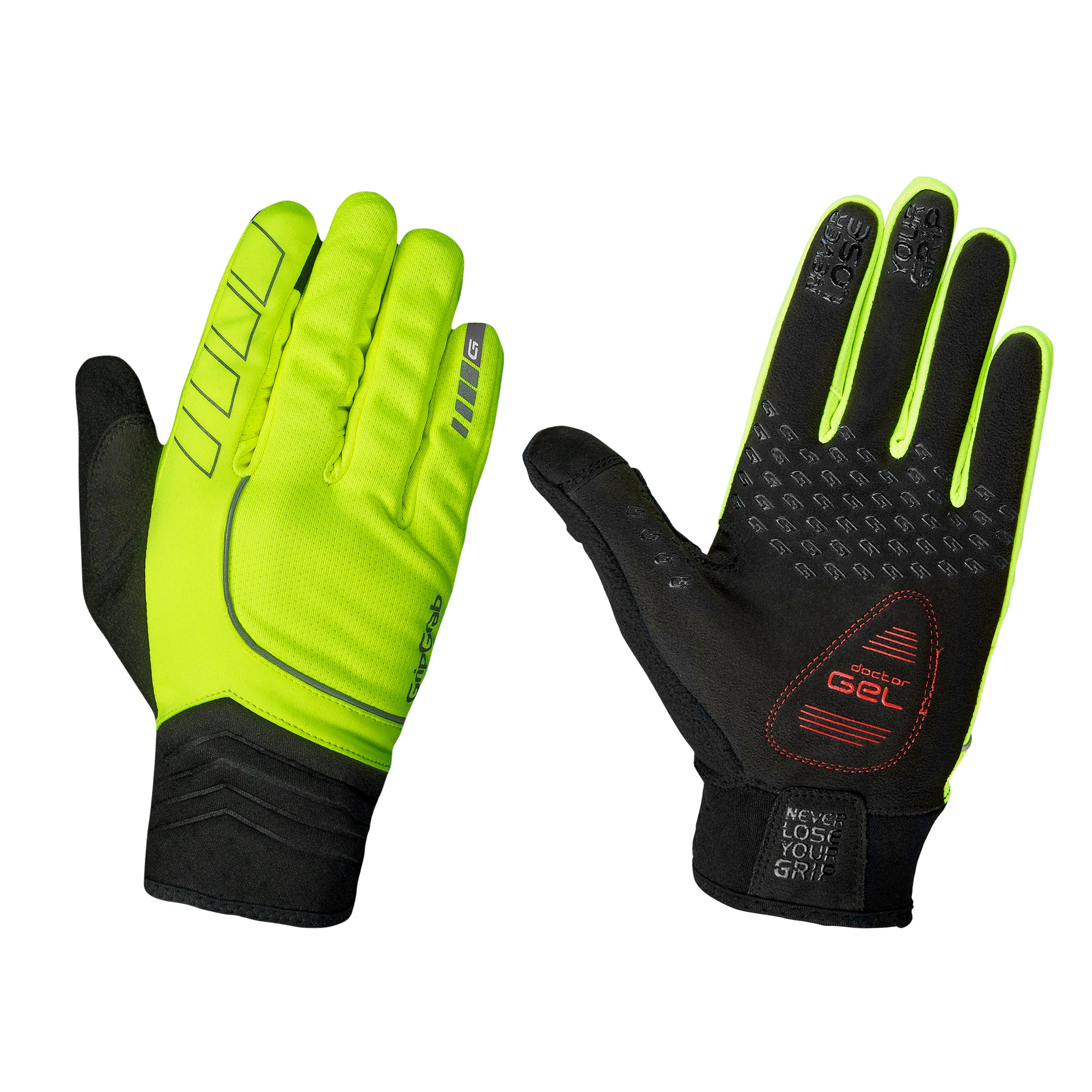 GripGrab Hurricane Hi-Vis Vindtæt Overgangshandske