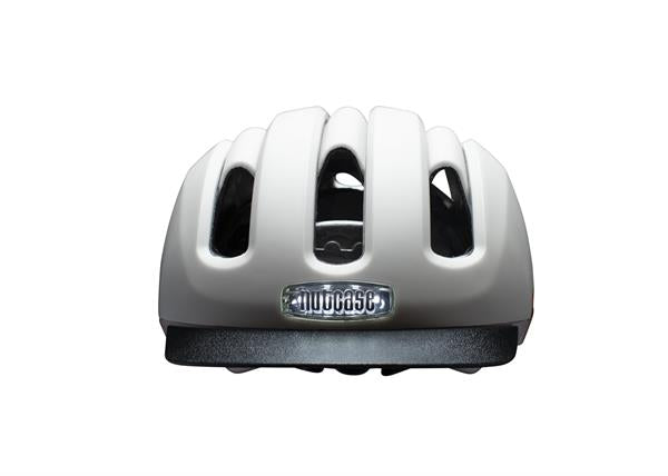 Nutcase Vio Blanco Gloss Mips | cykelhjelm med led lys