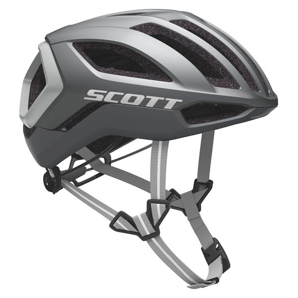 Scott Centric Plus (Mips) Dark Silver Reflective Grey. Cykelhjelm til landevej