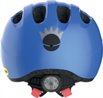 Abus Smiley 2.1 Sparkling Blue Mips LED lys | blå cykelhjelm med mips og led lys til baby og barn