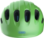 Abus Smiley 2.1 Sparkling Green Mips LED lys | cykelhjelm med mips til baby og barn