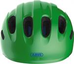 Abus Smiley 2.1 Sparkling Green med LED lys | cykelhjelm til børn