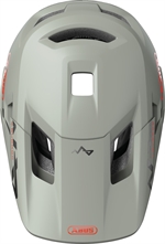 Abus Youdrop FF Chalk Grey 48-55 cm. Fullface-hjelm til børn. BMX, MTB og Downhill