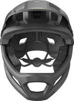 Abus Youdrop FF Vevlvet Black 48-55 cm Fullface-hjelm til børn til bmx, mtb og downhill. 