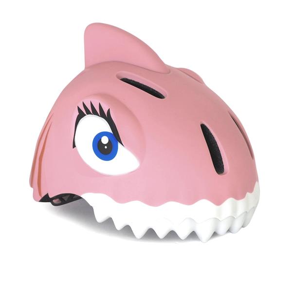 Sequel pianist Inspiration crazy safety pink shark børne cykelhjelm med LED lys