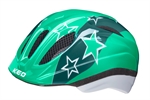 Ked Meggy II Trend Green Stars | grøn cykelhjelm med stjerner til baby og børn. Den mindste cykelhjelm