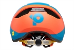 Ked Pop Mips Petrol Orange | blå og orange cykelhjelm til børn. Mips og LED lys